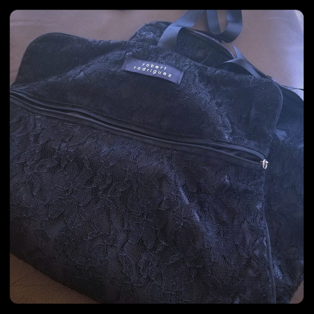 Black Lace Robert Rodriguez lingerie travel bag